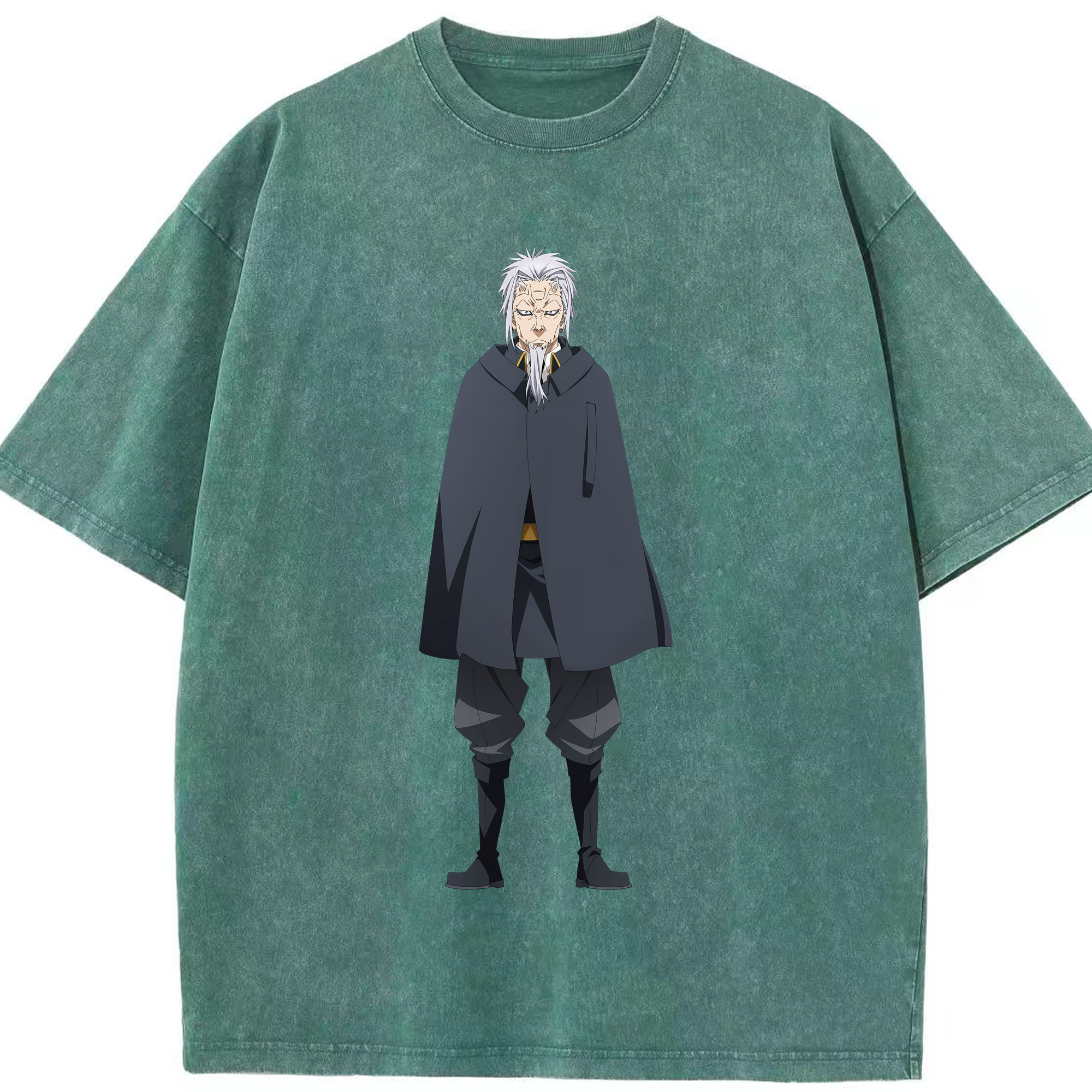 （画像用） 転スラ Regarding Reincarnated to Slime 綿100% ヴィンテージ風 半袖Tシャツ（フロントプリント）